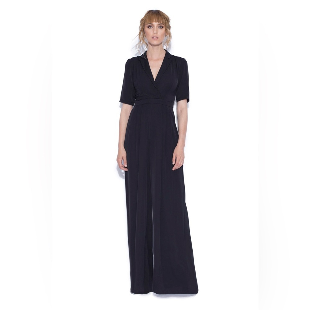 NISSA Wide Leg Jumpsuit Black Sz8 New